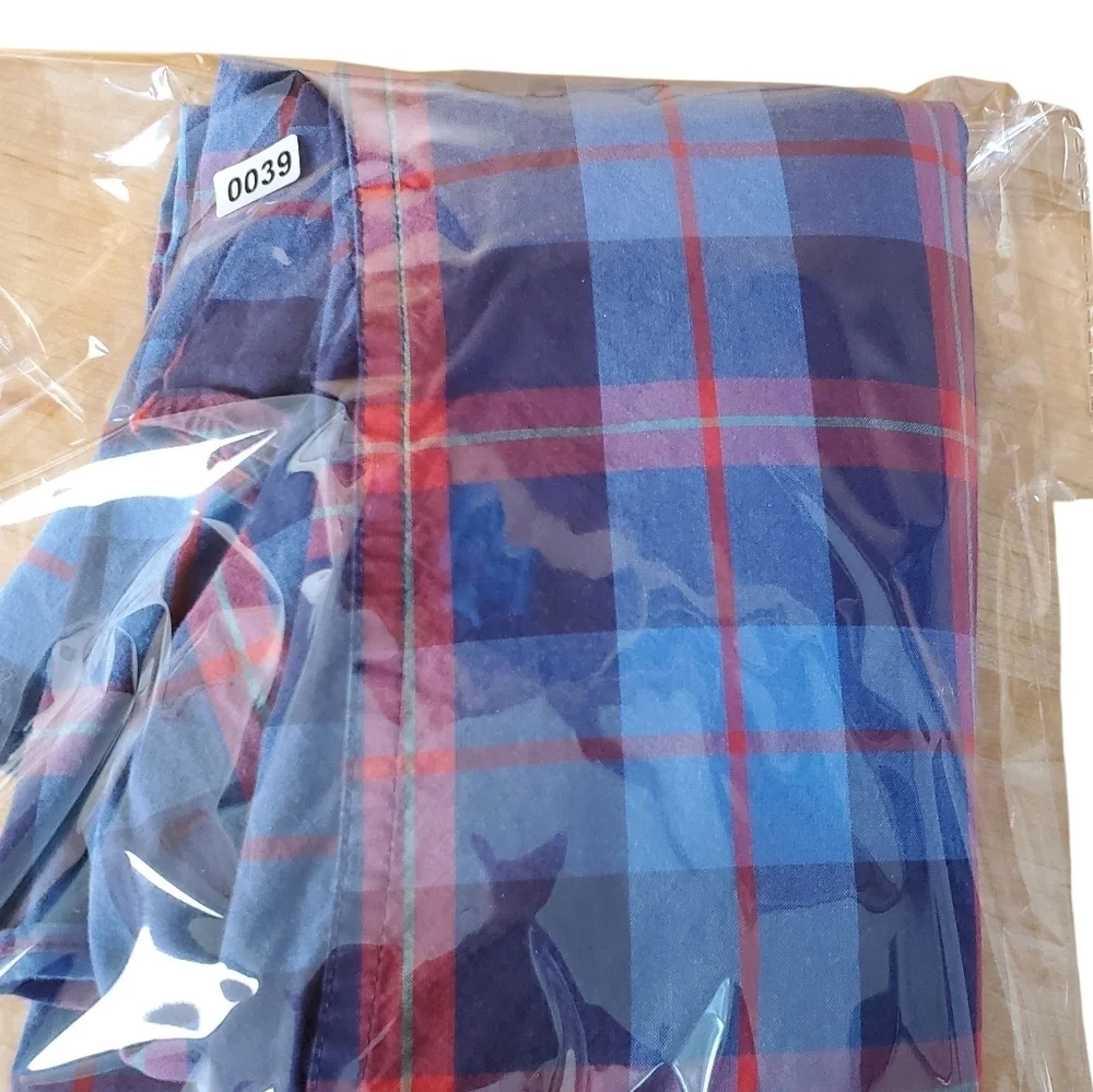 J. Crew Blue and Red Plaid Casual Button Down Shirt. MED. C0039